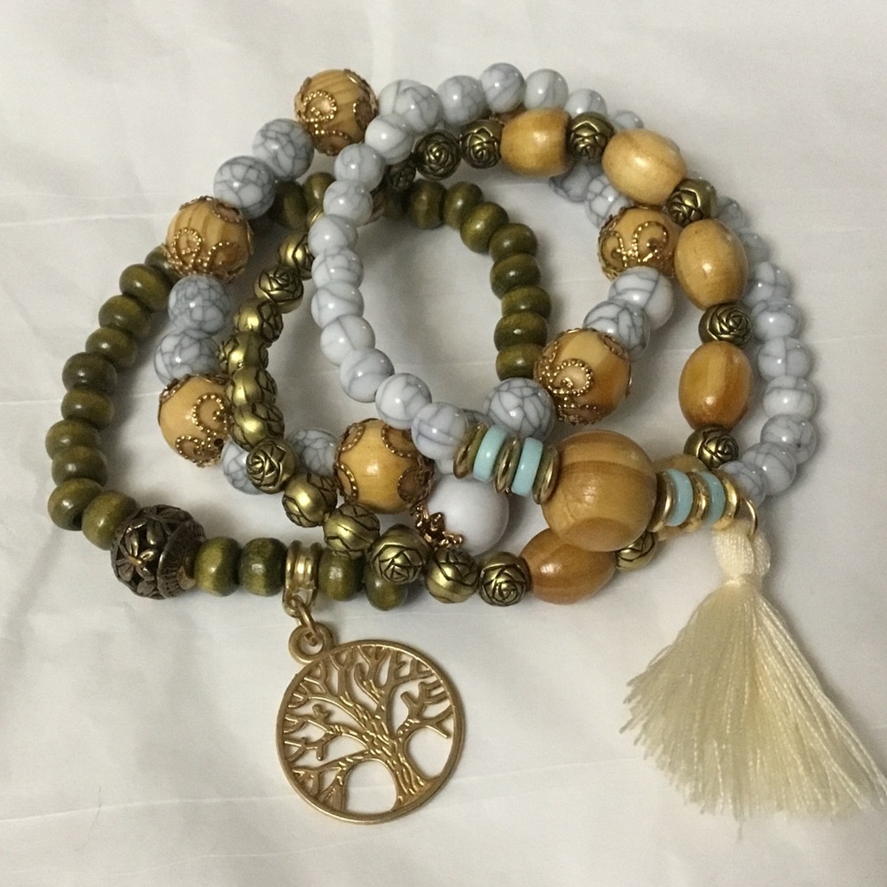 Boho Beaded Bracelet Set